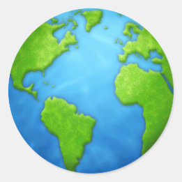 Adesivo Redondo Planceta Terra