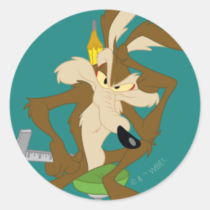Adesivo Redondo Planejamento do WILE E. COYOTE™