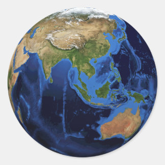 Adesivo Redondo Planet Earth