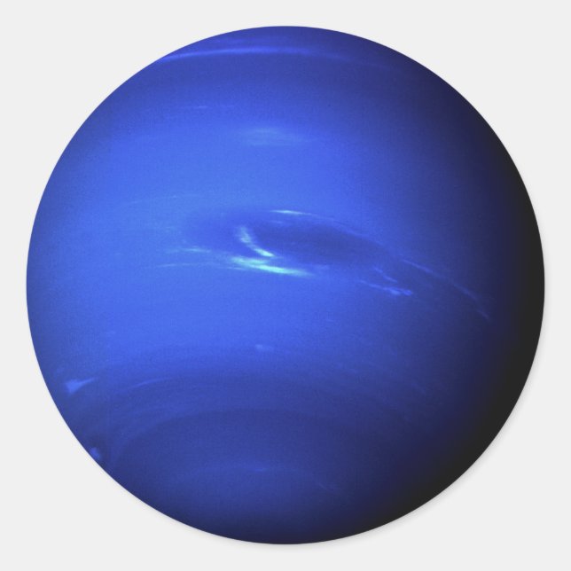 Adesivo Redondo PLANET NEPTUNE (sistema solar) ~ (Frente)