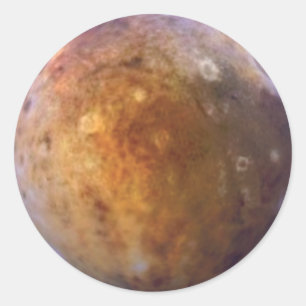 Adesivo Redondo PLANET PLUTO (sistema solar) ~