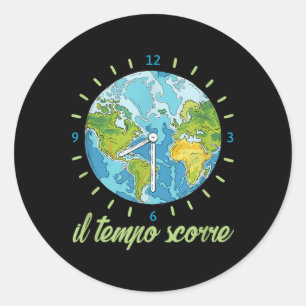 Adesivo Redondo Planeta-Mãe Proteção Ambiental Climática da Terra