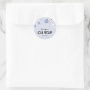 Adesivo Redondo planeta personalizado e estrela Round Sticker