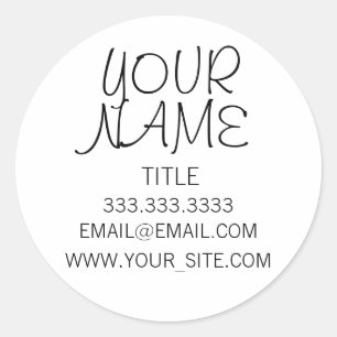 Adesivo Redondo Planície simples Freehand