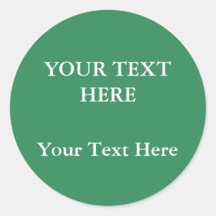 Adesivo Redondo Planície Verde Elegante Minimalista Moderno