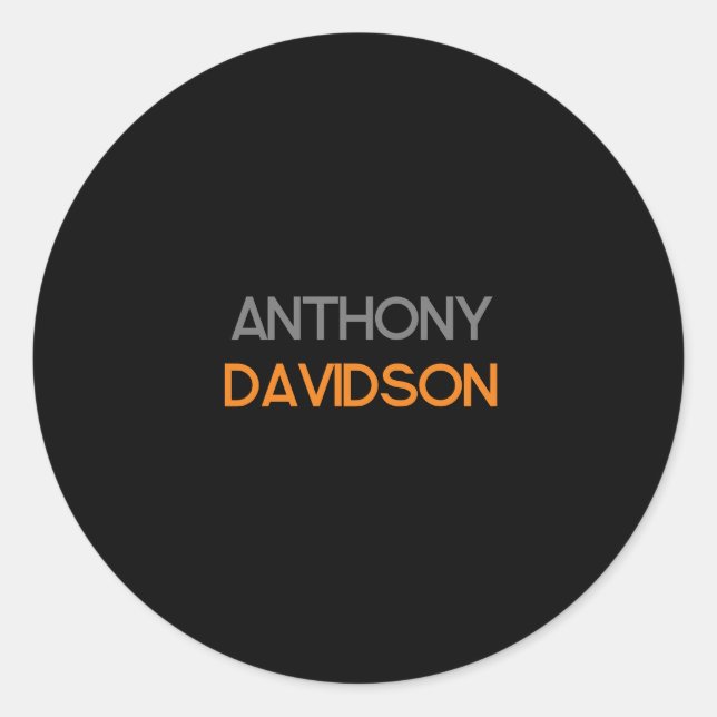 Adesivo Redondo Planilha profissional mínima moderna (Frente)