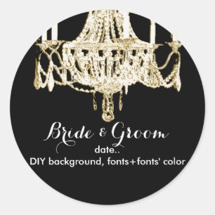 Adesivo Redondo Plano de fundo PixDezines do império Chandelier/D