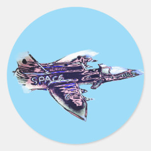 Adesivo Redondo Plano espacial