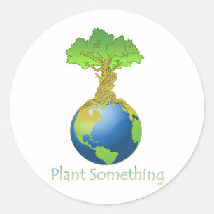 Adesivo Redondo Planta algo
