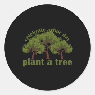 Adesivo Redondo Plantações Von Arbor Day É Ambientalista 1