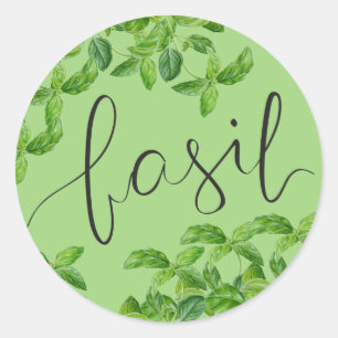 Adesivo Redondo Plantas aromáticas