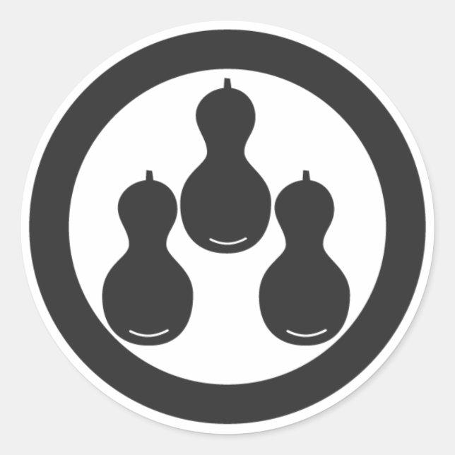 Adesivo Redondo Plantas [Camadas Familiares] (Frente)