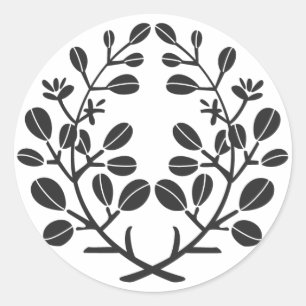 Adesivo Redondo Plantas [Camadas Familiares]