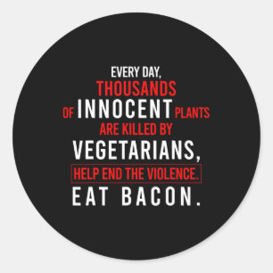 Adesivo Redondo Plantas Inocentes São Mortas