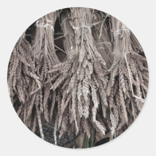 Adesivo Redondo Plantas Secas para Decoração