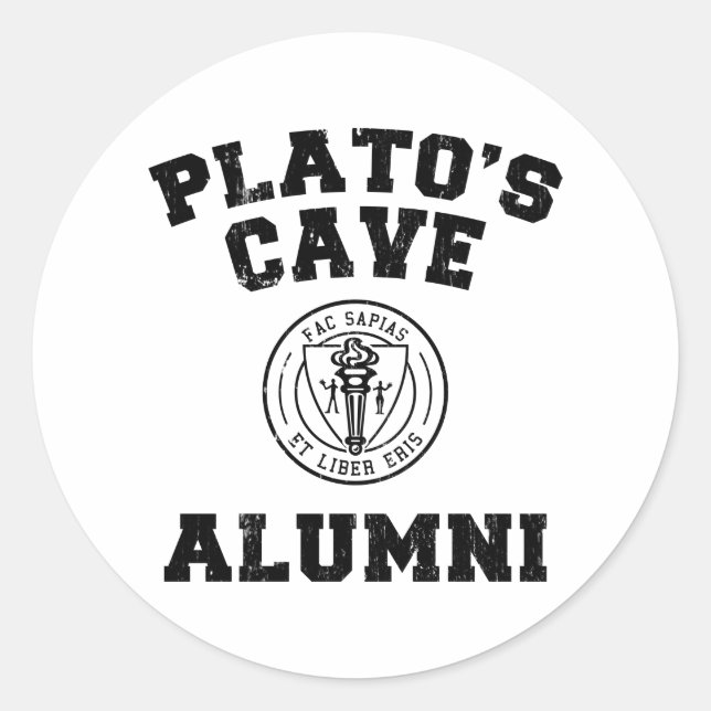 Adesivo Redondo Plato: Alumni Sticker (Frente)