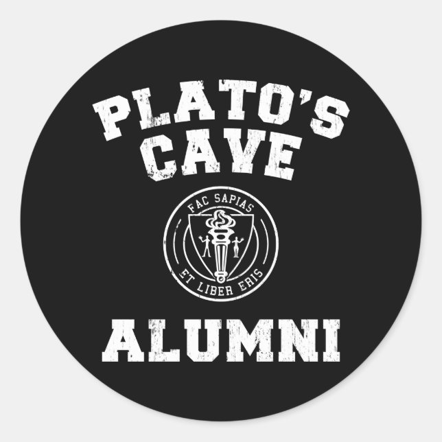 Adesivo Redondo Plato: Alumni Sticker (Frente)