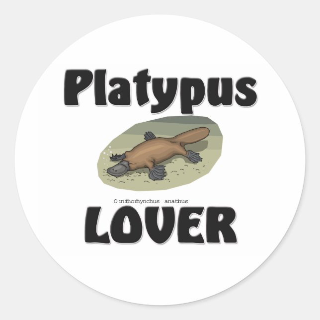Adesivo Redondo Platypus Lover (Frente)