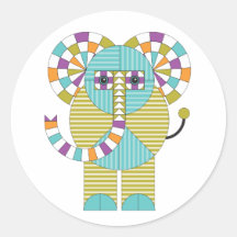 Playful Modern Elephant Quilt Patterno