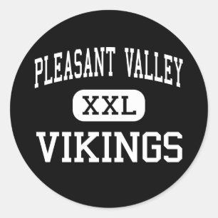 Adesivo Redondo Pleasant Valley - Vikings - High - Chico