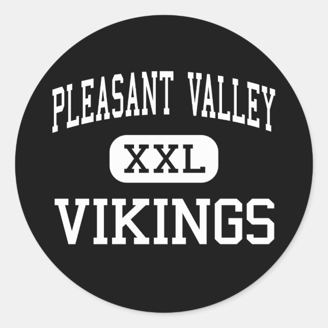 Adesivo Redondo Pleasant Valley - Vikings - High - Chico (Frente)