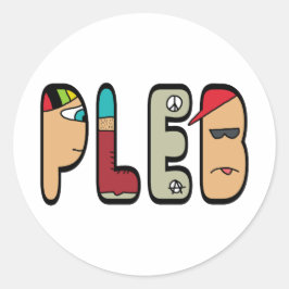 Adesivo Redondo Pleb