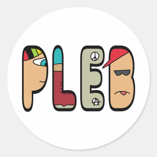 Adesivo Redondo Pleb (Frente)