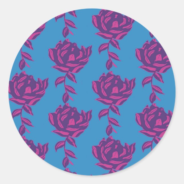 Adesivo Redondo Pleno Floral (Frente)