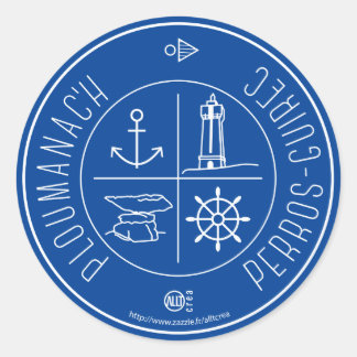 Adesivo Redondo Ploumanach Perros-Guirec