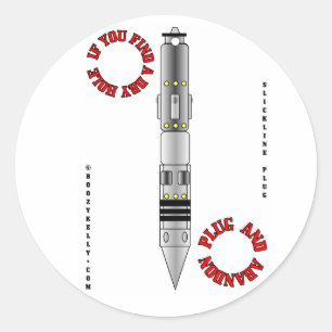 Adesivo Redondo Plug & Abandon,Mulher,Wireline,Sticker,Petróleo,Gá