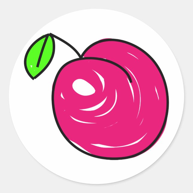 Adesivo Redondo Pluma (Frente)