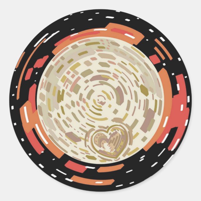 Adesivo Redondo Plutão 22' (Frente)