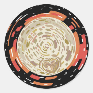 Adesivo Redondo Plutão 22'