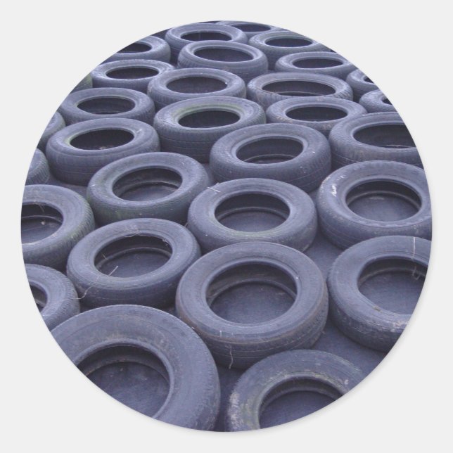 Adesivo Redondo Pneus De Carro (Frente)