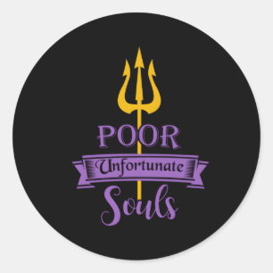 Adesivo Redondo Pobre Almas Infelizes O Melhor Da Bruxa Do Mar