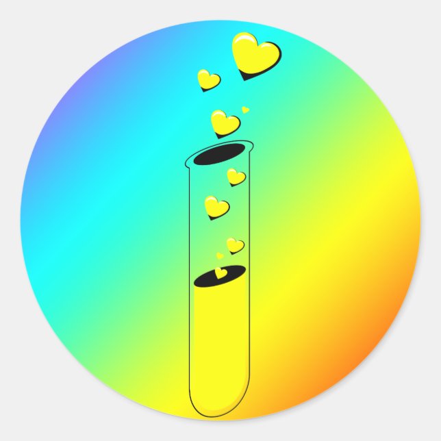 Adesivo Redondo poção do amor (Frente)