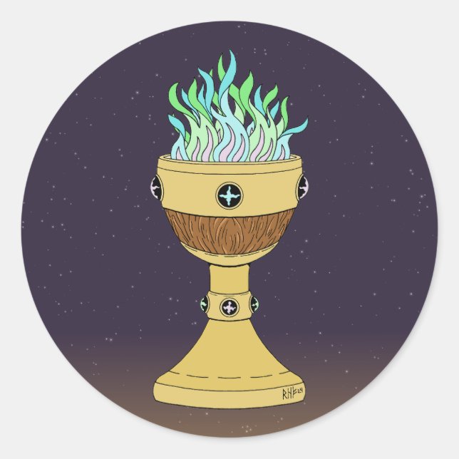 Adesivo Redondo Poção mágica em Mazer e Chalice Combo (Frente)