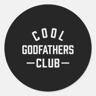 Adesivo Redondo Pocket Legal Godfathers Club Best Pai Nunca Retro
