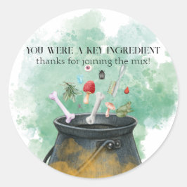 Adesivo Redondo Poções, Espelhos e Bruxas Mágicas do Corvo