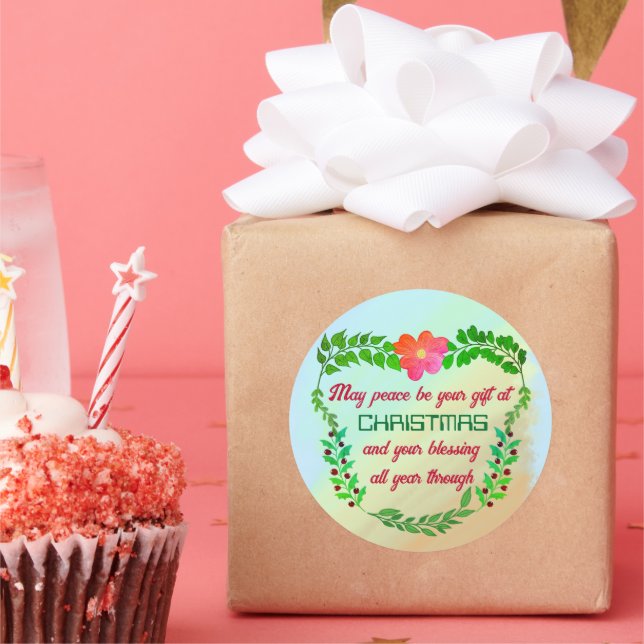 ADESIVO REDONDO PODE SER O SEU PRESENTE NO NATAL (Festa)