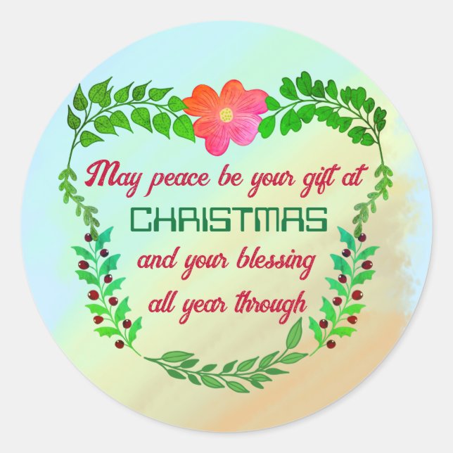 ADESIVO REDONDO PODE SER O SEU PRESENTE NO NATAL (Frente)