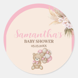 Adesivo Redondo Podemos Esperar Chá de fraldas