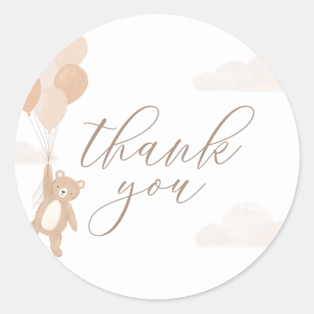 Adesivo Redondo Podemos Esperar Chá de fraldas Neutro De Gênero (Frente)