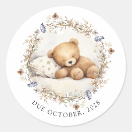 Adesivo Redondo Podemos Esperar Dormir, Dormir.