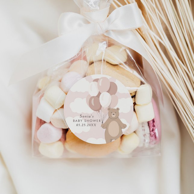 Adesivo Redondo Podemos Esperar. | Rosa claro Baby Girl (Criador carregado)