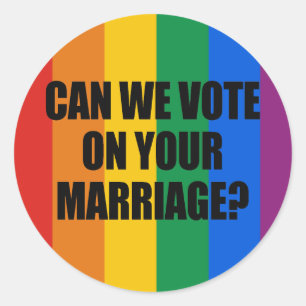 ADESIVO REDONDO PODEMOS NÓS VOTAR EM SEU CASAMENTO?