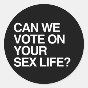 ADESIVO REDONDO PODEMOS VOTAR A SUA VIDA?