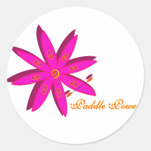 Adesivo Redondo Poder da pá (rosa)