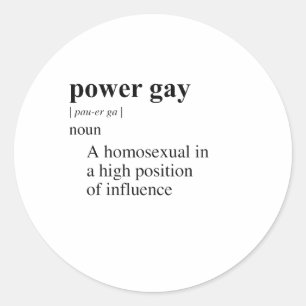 ADESIVO REDONDO PODER GAY