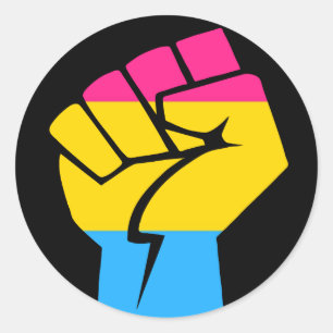 Adesivo Redondo Poder Pansexual